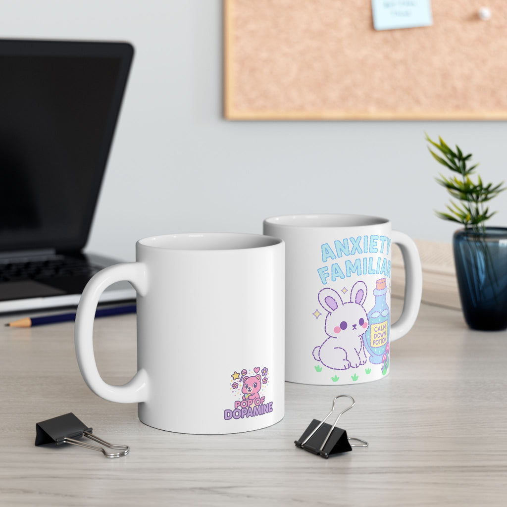Anxiety Familiar Ceramic Mug (11oz, 15oz)