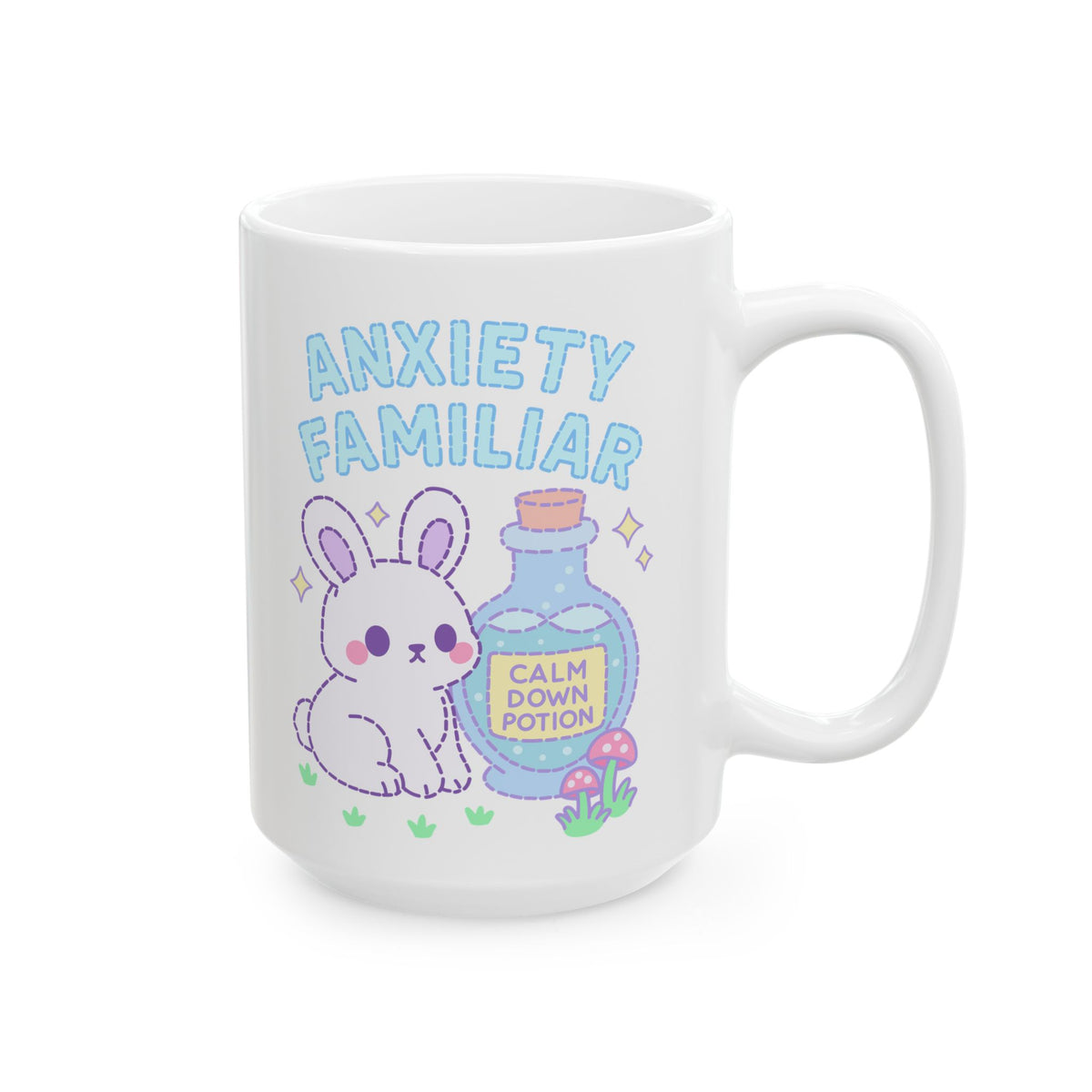 Anxiety Familiar Ceramic Mug (11oz, 15oz)