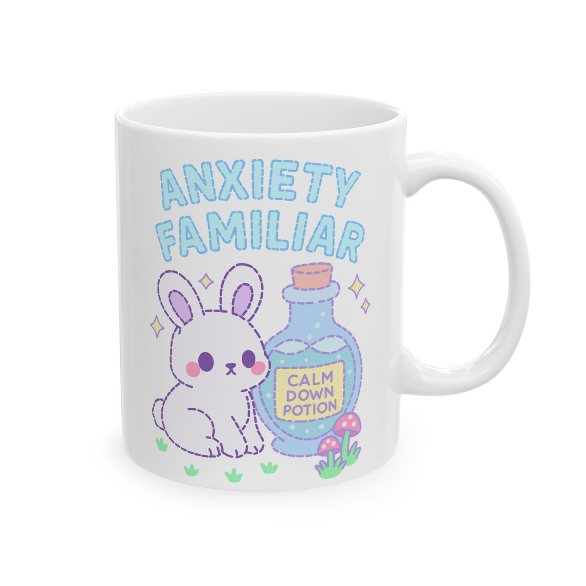 Anxiety Familiar Ceramic Mug (11oz, 15oz)